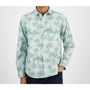 Tommy Bahama Palm Garden Chambray Long Sleeve Shirt Size: XXL